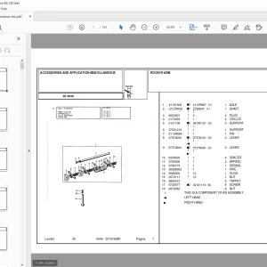 Landini 6040 Accessories Parts Manual - PDF DOWNLOAD