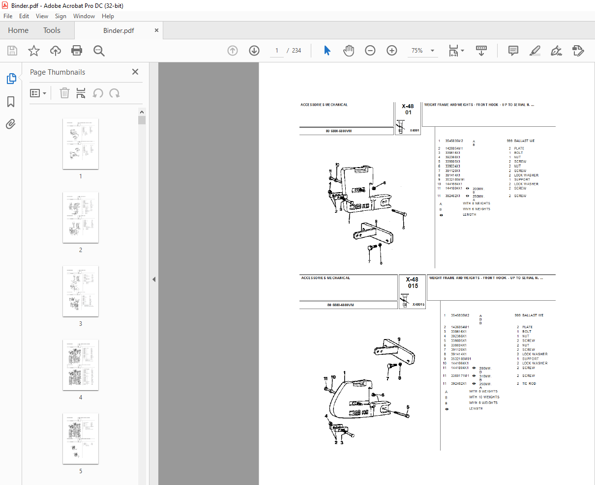 Landini 6880 Tractor Parts Manual - PDF DOWNLOAD - HeyDownloads ...