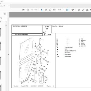 Landini 8865_8860 Tractor Parts Manual - PDF DOWNLOAD