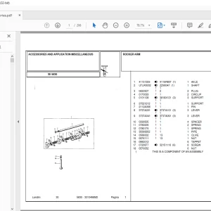 Landini ACCESSORIES 5830 PARTS Manual  - PDF DOWNLOAD