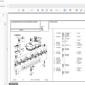 Landini Accessories 6070 Tractor Parts Manual - PDF DOWNLOAD
