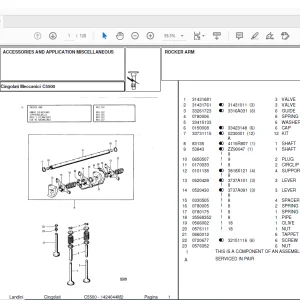 Landini Accessories C5500 Tractor Parts Manual - PDF DOWNLOAD