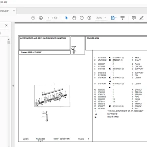 Landini Accessories Frutteti_6030F Tractor Parts Manual  - PDF DOWNLOAD