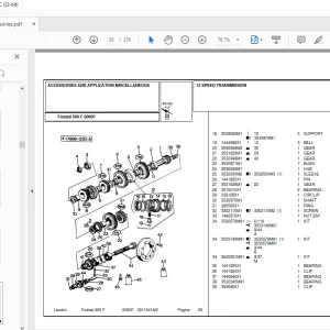 Landini Accessories Frutteti_6060F Tractor Parts Manual  - PDF DOWNLOAD