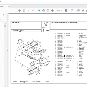 Landini Advantage_55F Tractor Parts Manual - PDF DOWNLOAD