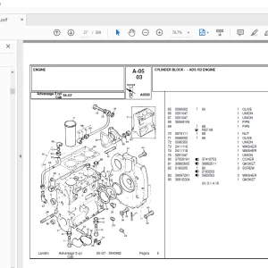 Landini Advantage_55GT Tractor Parts Manual - PDF DOWNLOAD