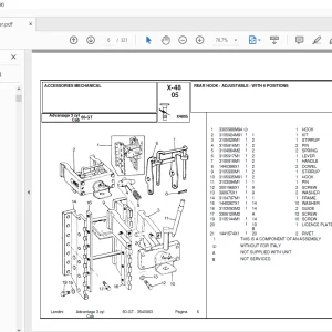 Landini Advantage_60GT Tractor Parts Manual - PDF DOWNLOAD