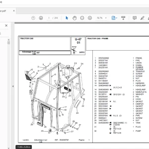 Landini Advantage_65F Tractor Parts Manual  - PDF DOWNLOAD