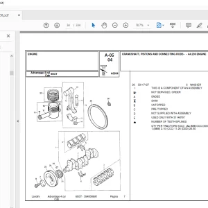 Landini Advantage_65GT Tractor Parts Manual - PDF DOWNLOAD