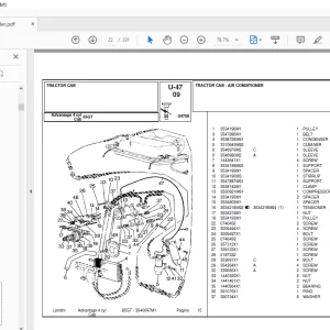 Landini Advantage_85L Tractor Parts Manual - PDF DOWNLOAD
