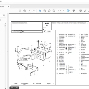 Landini Advantage_85L Tractor Parts Manual - PDF DOWNLOAD