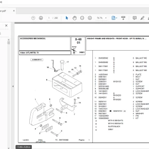 Landini Atlas_70 Tractor Parts Manual - PDF DOWNLOAD