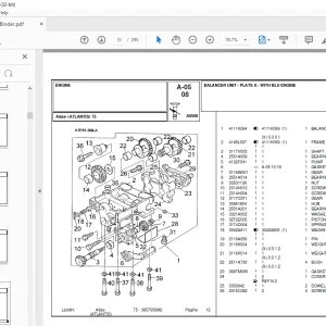 Landini Atlas_75 Tractor Parts Manual - PDF DOWNLOAD