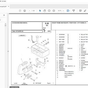 Landini Atlas_80 Tractor Parts Manual - PDF DOWNLOAD