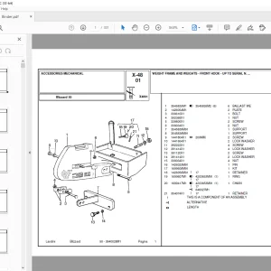 Landini Blizzard_50 Tractor Parts Manual - PDF DOWNLOAD
