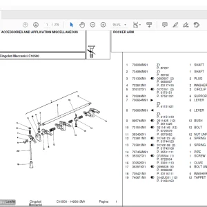 Landini C10500 Accessories Parts Manual - PDF DOWNLOAD