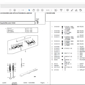 Landini C6500 Accessories Parts Manual  - PDF DOWNLOAD