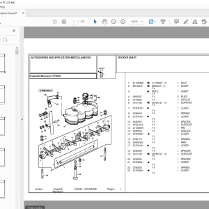 Landini CF6030 Accessories Parts Manual - PDF DOWNLOAD