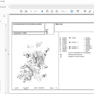 Landini Frutteti_4530V Tractor Parts Manual - PDF DOWNLOAD
