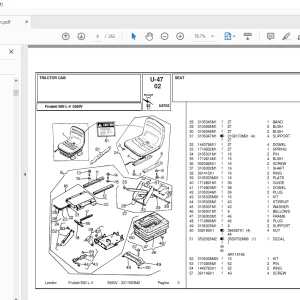 Landini Frutteti_5560V Tractor Parts Manual  - PDF DOWNLOAD