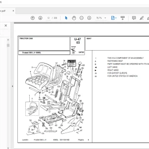 Landini Frutteti_6060L Tractor Parts Manual - PDF DOWNLOAD