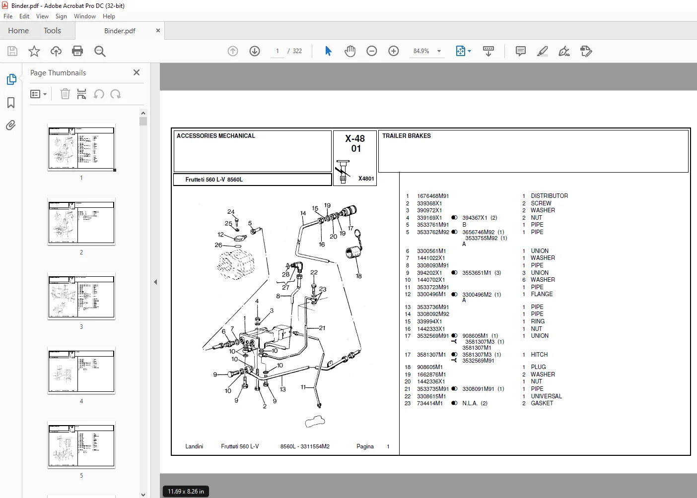 Landini Frutteti_8560L Tractor Parts Manual - PDF DOWNLOAD - Image 2