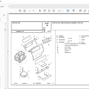 Landini Landpower_125 Tractor Parts Manual  - PDF DOWNLOAD