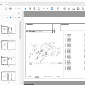 Laverda FB212 FB215 Parts Manual - PDF