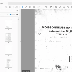 Laverda Moissonneuse batteuse automotrice M120 Manuel des pièces - PDF