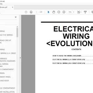 MITSUBISHI LANCER EVOLUTION-VI ELECTRICAL WIRING MANUAL - PDF