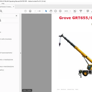 Manitowoc Grove GRT655/GRT655L Manuale d’uso - PDF DOWNLOAD