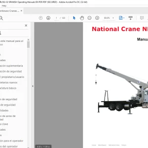 Manitowoc National Crane NBT30H-2 Manual del operador