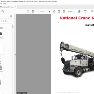 Manitowoc National Crane NBT40-1 Serie Manual del operador PDF