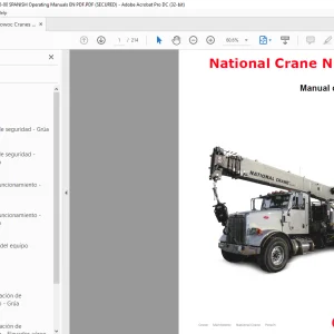 Manitowoc National Crane NBT40-1 Serie Manual del operador