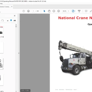 Manitowoc National Crane NBT40-1 Series Operator Manual - PDF DOWNLOAD