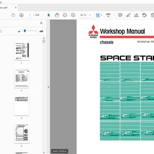 Mitsubishi Space Star Chassis Supplement Service Manual - PDF