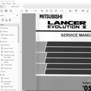 Mitsubishi 2005 Lancer Evolution IX (Supplement) Service Manual PDF