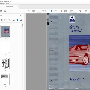 Mitsubishi 3000GT Chassis & Body Service Manual (VOL 1&2) - PDF