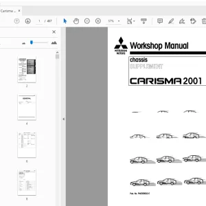 Mitsubishi Carisma 2001 Chassis Supplement Service Manual - PDF