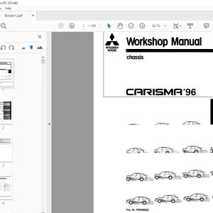 Mitsubishi Carisma'96 Chassis Service Manual - PDF