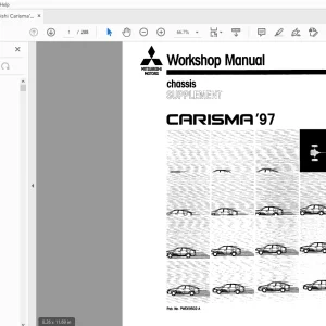 Mitsubishi Carisma'97 Chassis Supplement Service Manual - PDF