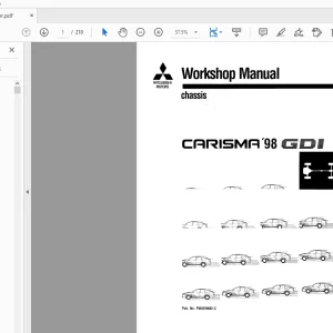 Mitsubishi Carisma'98 GDI Chassis Service Manual - PDF