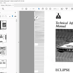 Mitsubishi Eclipse Technical Information Manual - PDF
