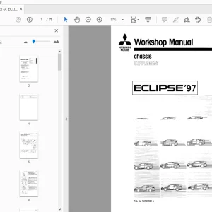 Mitsubishi Eclipse'97 Chassis Supplement Service Manual - PDF