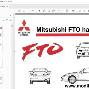 Mitsubishi FTO 1998 Handbook - PDF