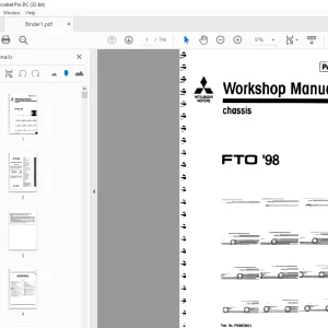 Mitsubishi FTO '98 Chassis Service Manual - PDF