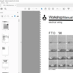 Mitsubishi FTO '98 Electrical Wiring Service Manual - PDF