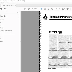 Mitsubishi FTO '98 Technical Information Manual - PDF