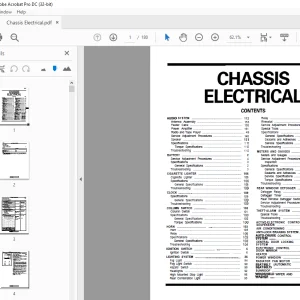 Mitsubishi Galant 1989-1993 Chassis Electrical Wiring Manual - PDF