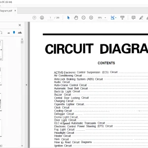 Mitsubishi Galant 1989-1993 Electrical Circuit Diagram Manual - PDF